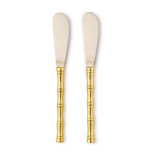 55338 Gold Bamboo Spreader Set of 2