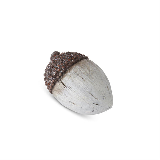 SALE Wood Grain Acorn with Glitter Top 3.5"