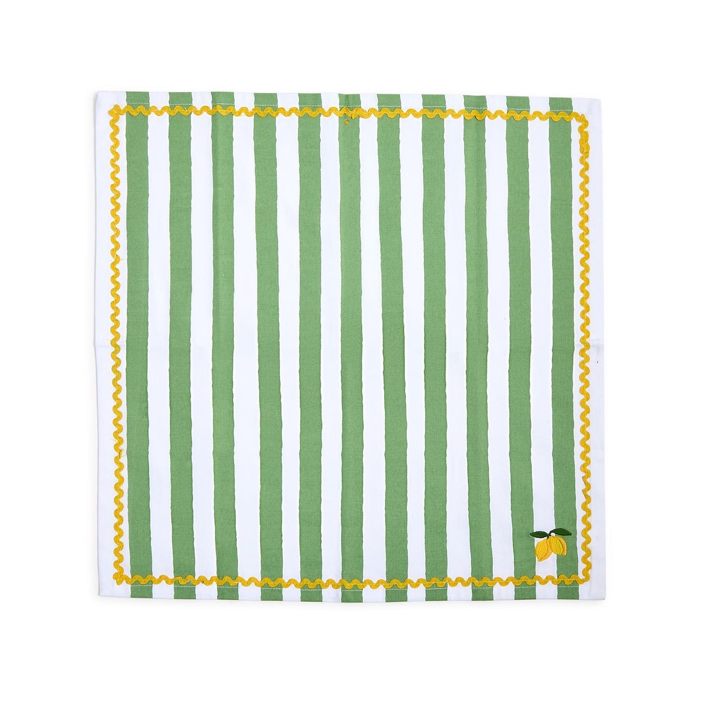 Lemon Embroidered Cloth Napkin Set