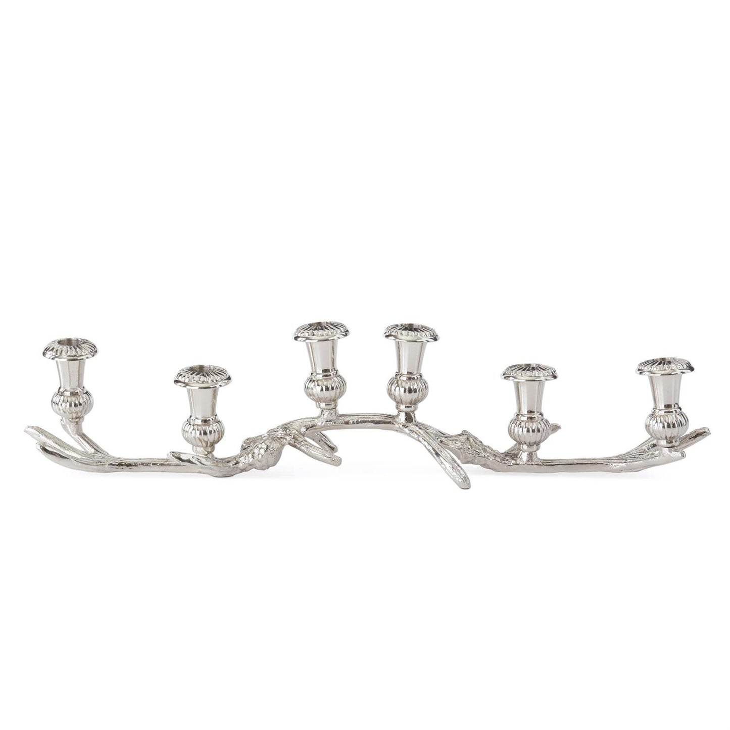 Silver Antler 6 Taper Candleholder