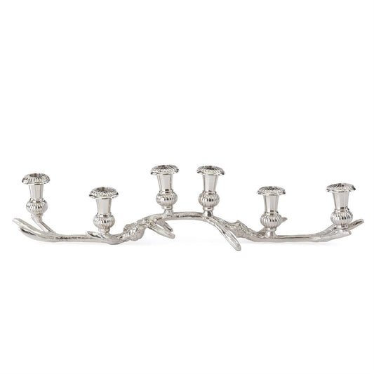 Silver Antler 6 Taper Candleholder