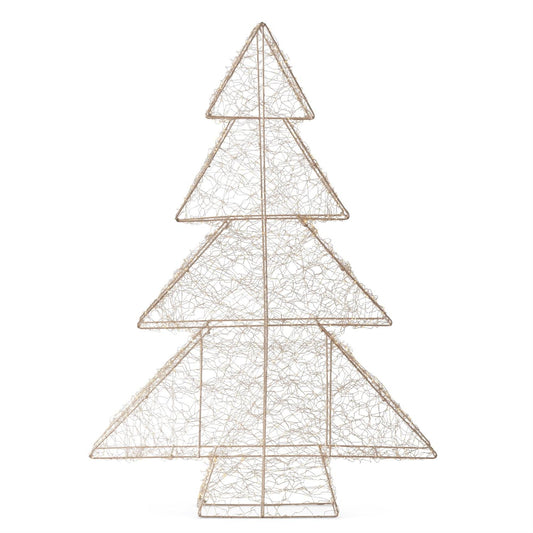 Electric LED Silver Christmas Tree Large
