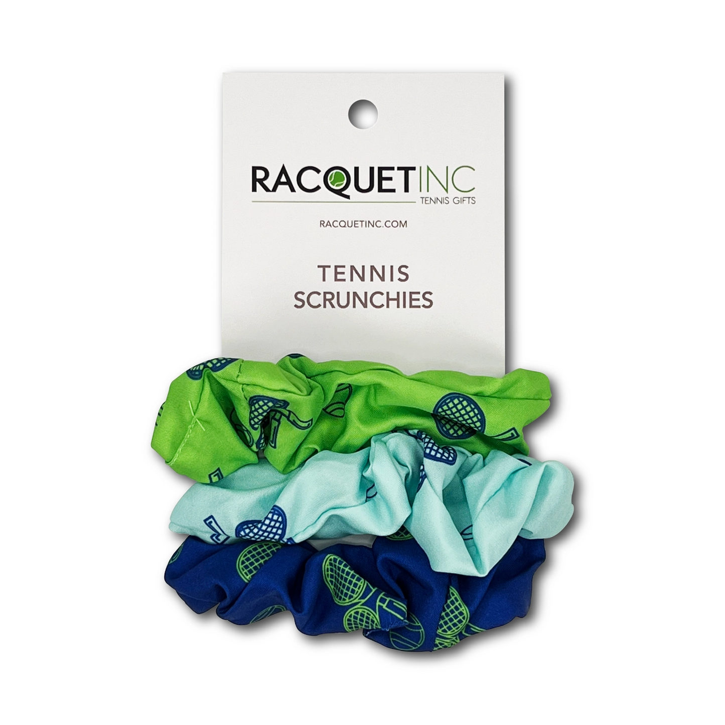 Tennis Racquet Scrunchies 3/pk