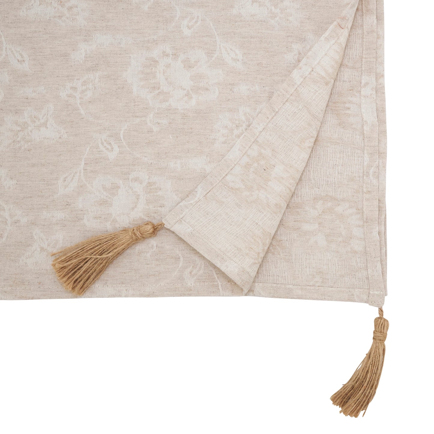 Saro Mixed Linen Jacquard Runner