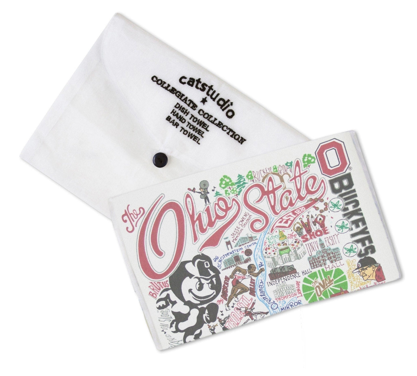 Catstudio Ohio State University Dish Towel