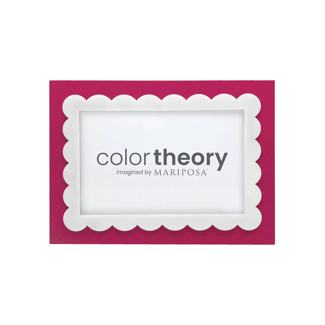 Mariposa Red and White Scallop Border 4x6 Frame