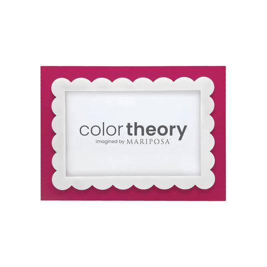 Mariposa Red and White Scallop Border 4x6 Frame