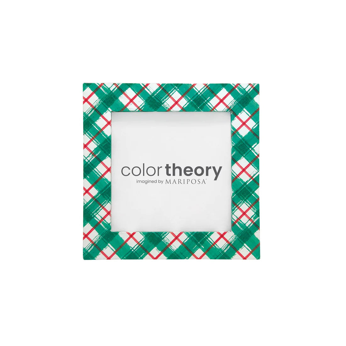 Mariposa Green and Red Plaid 4x4 Frame