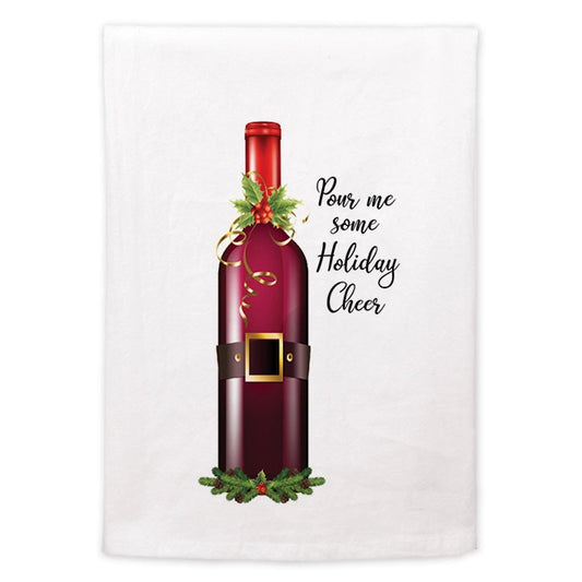 Mariasch Studios Pour Me Some Holiday Cheer Towel
