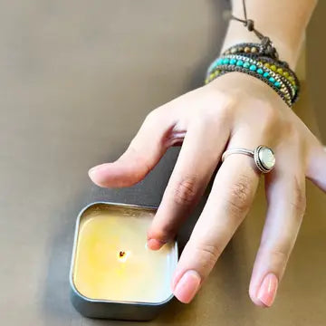 Lotion Candle - French Fig & Amber Travel Tin