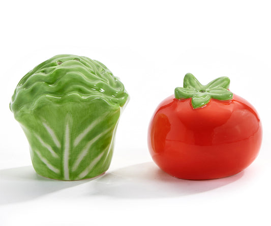 Ceramic salt and pepper set