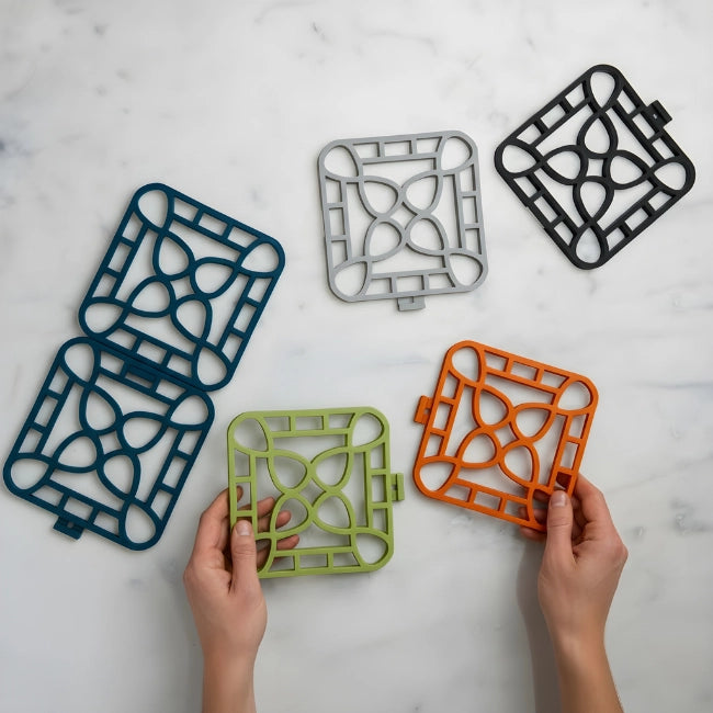 Blue Interlocking Trivet