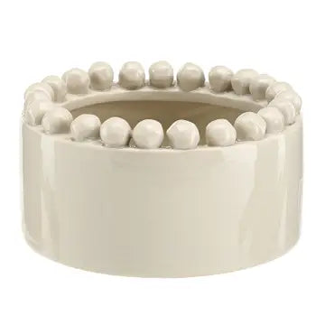 Ceramic Beaded Wine Coaster - Natural