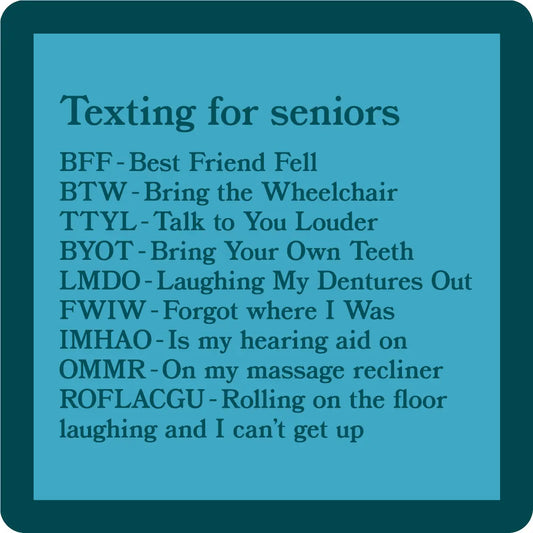 Coaster Texting for Seniors