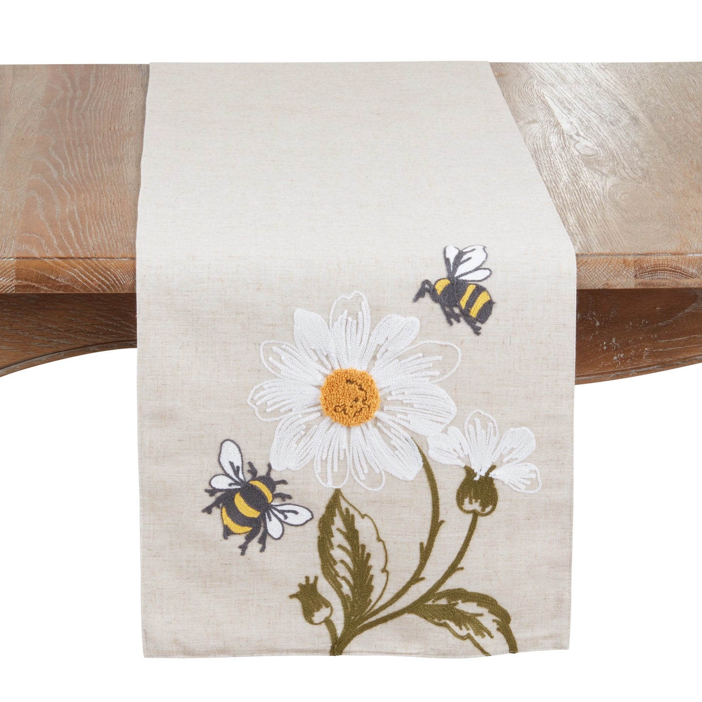 Saro Bee Floral Table Runner
