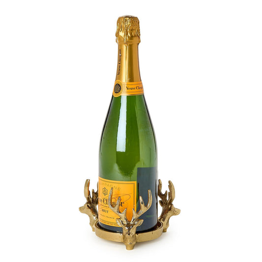 Gold Stag Bottle Coaster/Candleholder