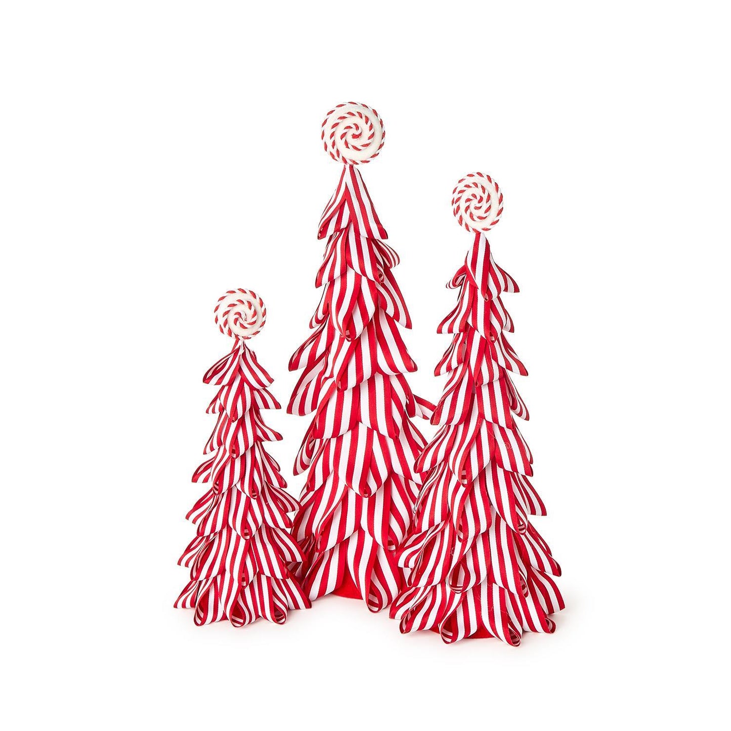 Peppermint Striped Ribbon Tree Small