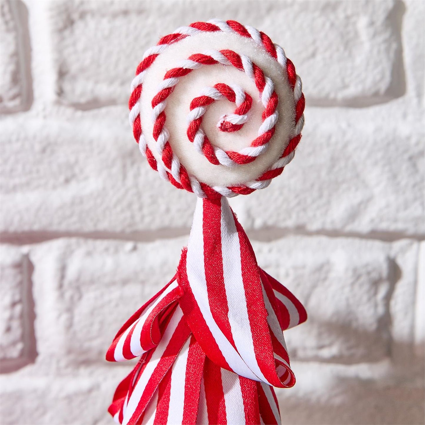Peppermint Striped Ribbon Tree Small