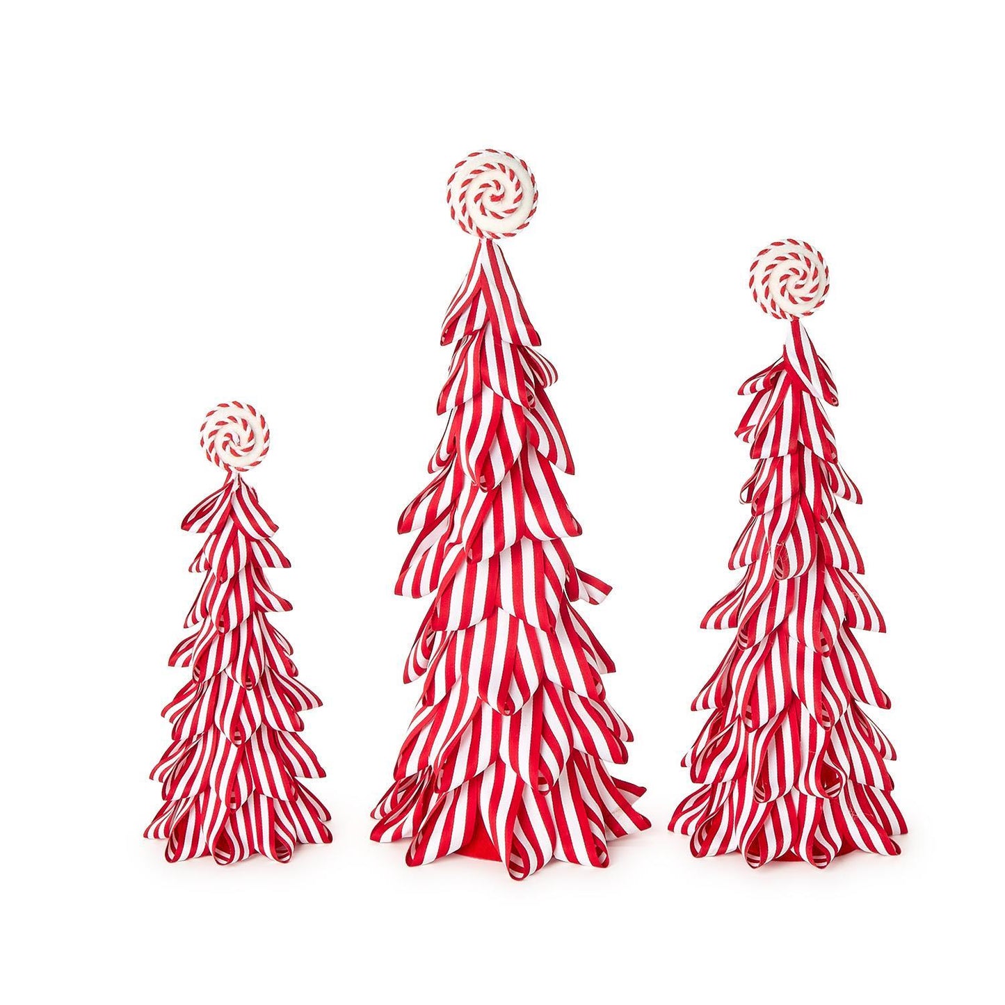 Peppermint Striped Ribbon Tree Small