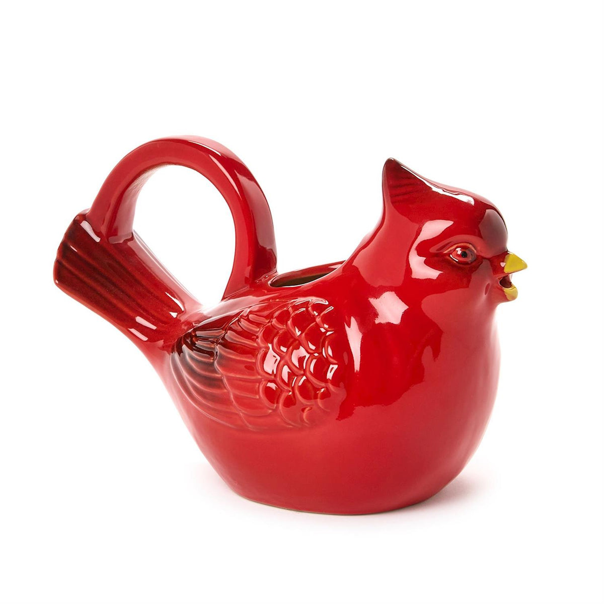 Reactive Glaze Cardinal Pitcher