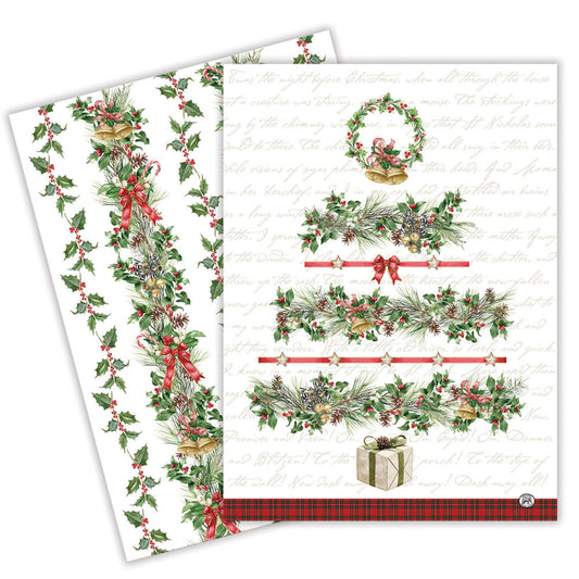 Michel Design Works Holiday Garland Kitchen Towel Set
