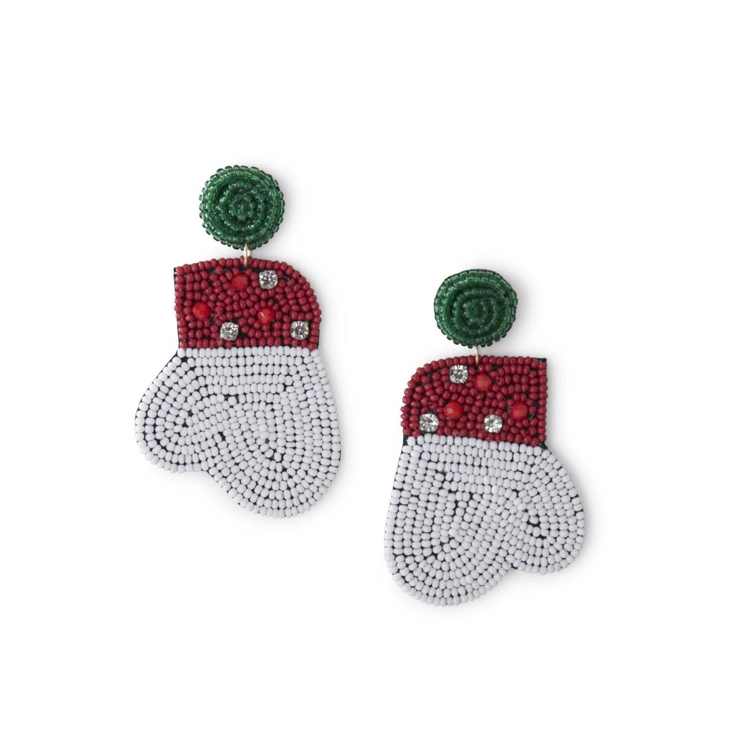 Beaded Mitten Earrings
