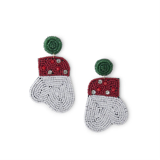Beaded Mitten Earrings