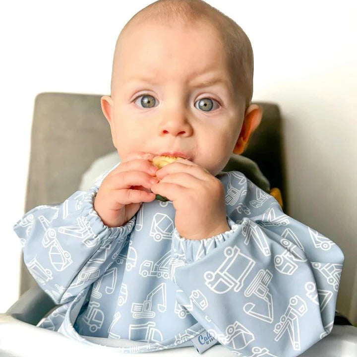 Grayson Long Sleeve Bib Blue Construction