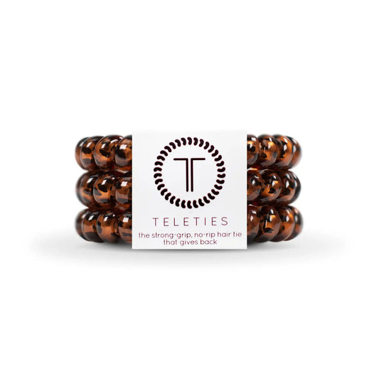 Teleties Tortoise 3pk Hair Ties Large