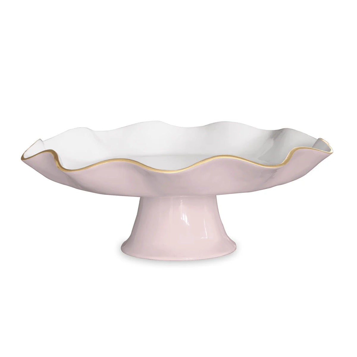 Beatriz Ball Encanto Carola Pedestal Cake Plate (Camellia & White)