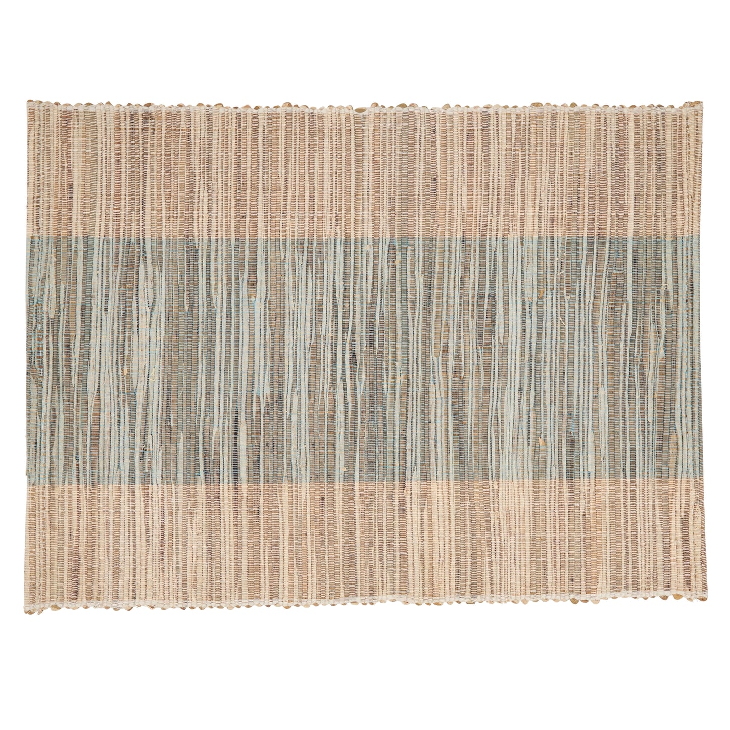 Shimmering Banded Placemat Turquoise
