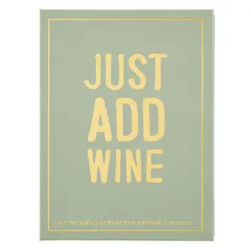 Wine Serving Set Book Box