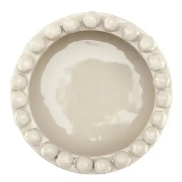 Ceramic Beaded Wine Coaster - Natural