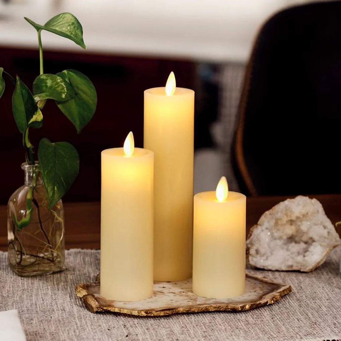 Luminara Slim Ivory Candle 2" x 8"