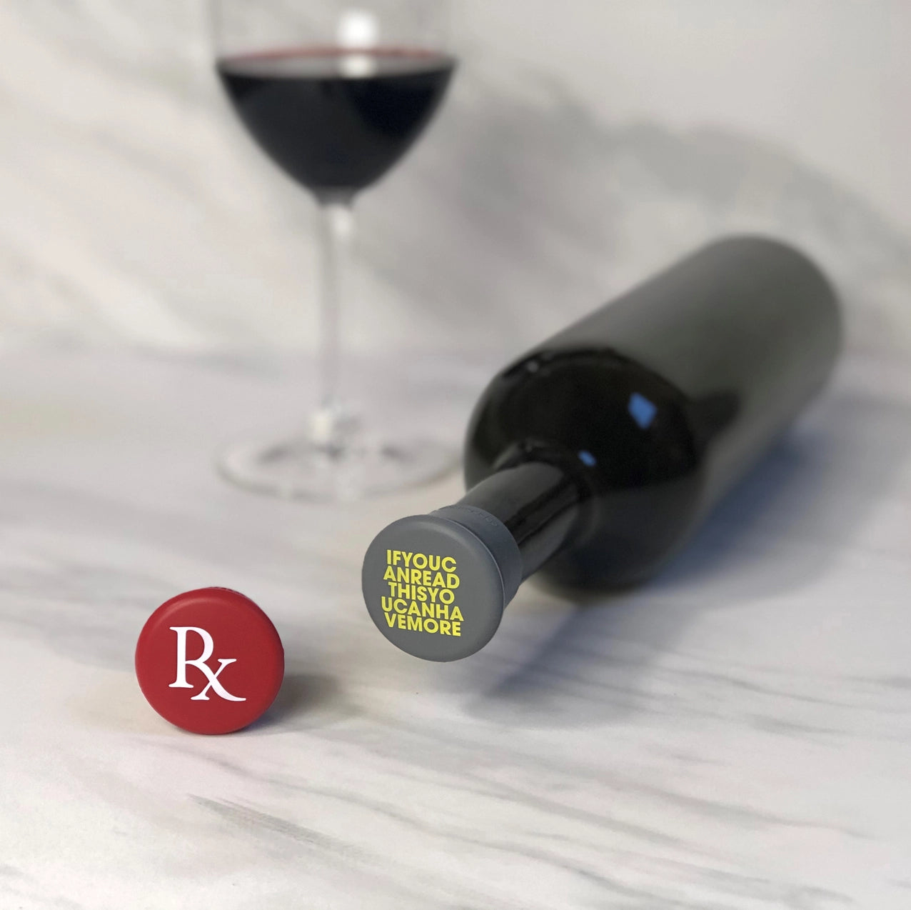 Capabunga Wine Cap/Set of 2 If You Can Read/RX