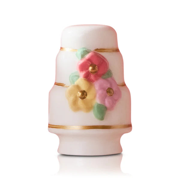nora fleming mini layered cake with flowers