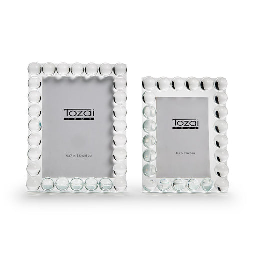 Bubbles Crystal Glass Photo Frame 5x7