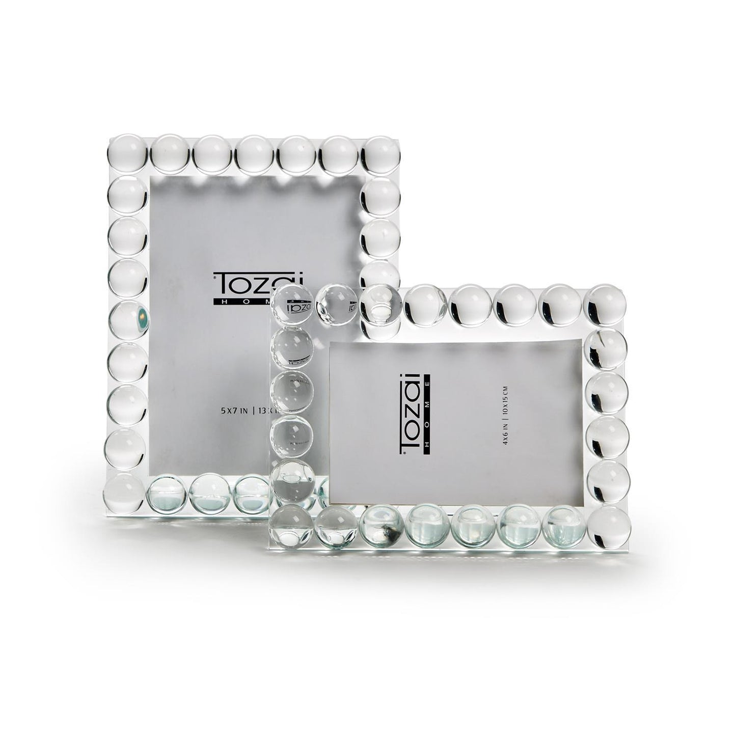 Bubbles Crystal Glass Photo Frame 5x7