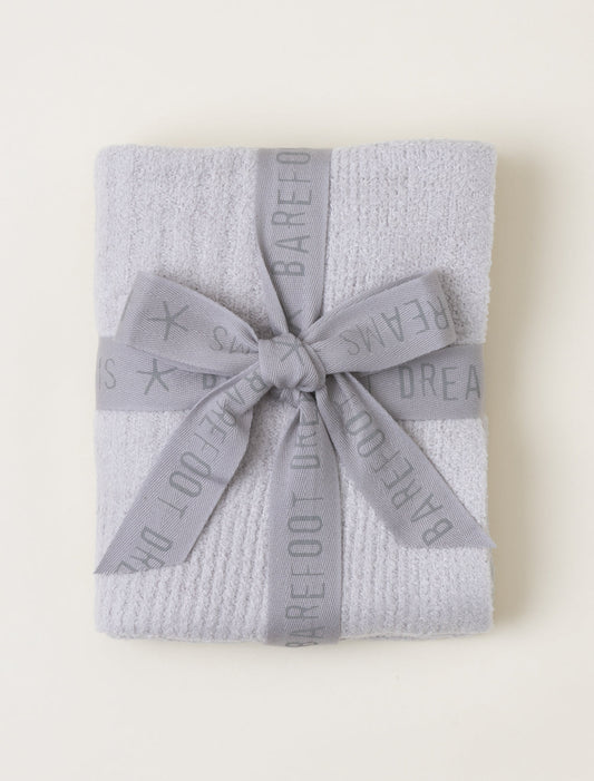 Barefoot Dreams Ribbed Blanket Oyster