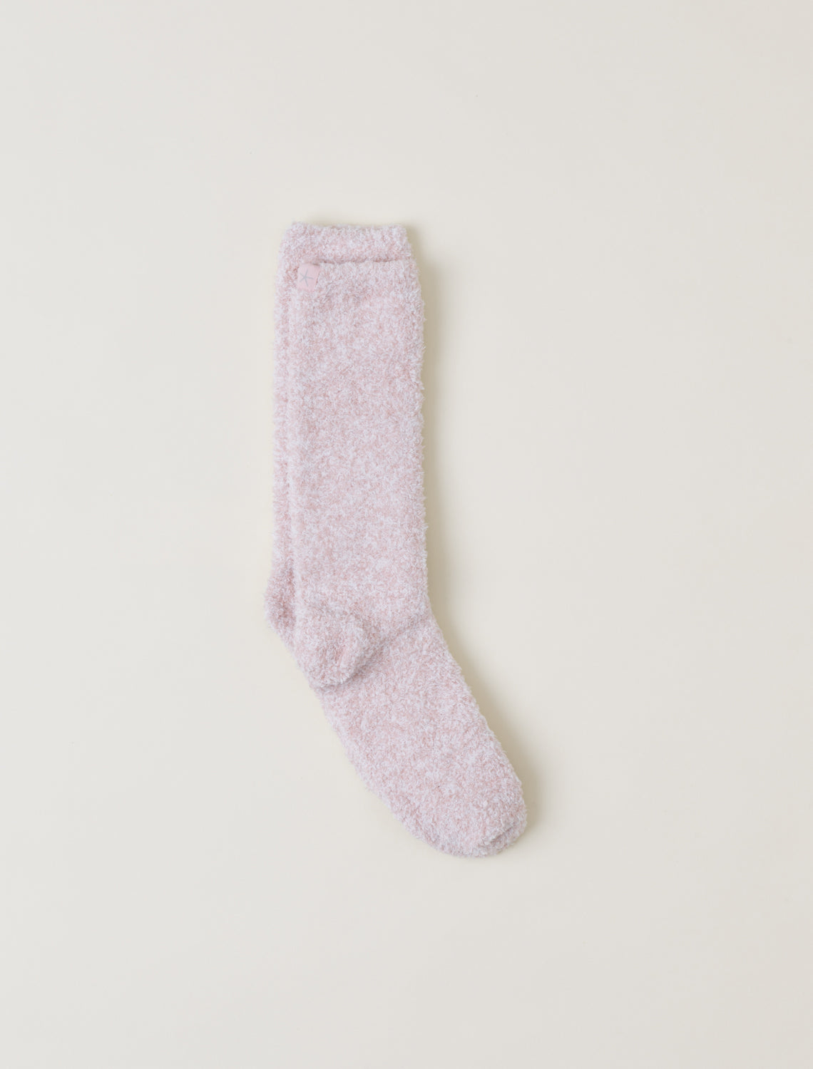 Barefoot Dreams Heathered Socks Dusty Rose-White