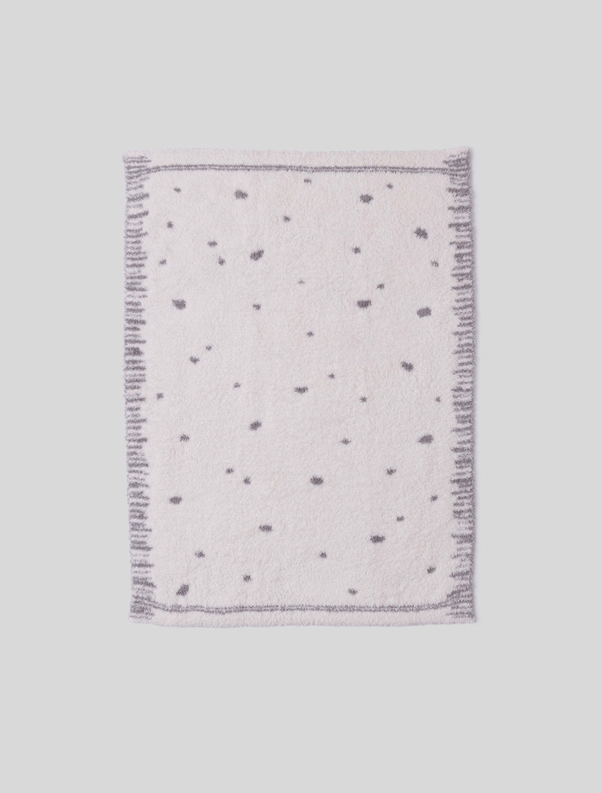 Barefoot Dreams Organic Dot Stroller Blanket Cream/Pewter