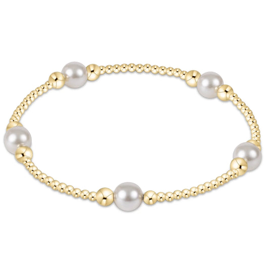 enewton Purpose Pearl 6mm Bracelet Gold
