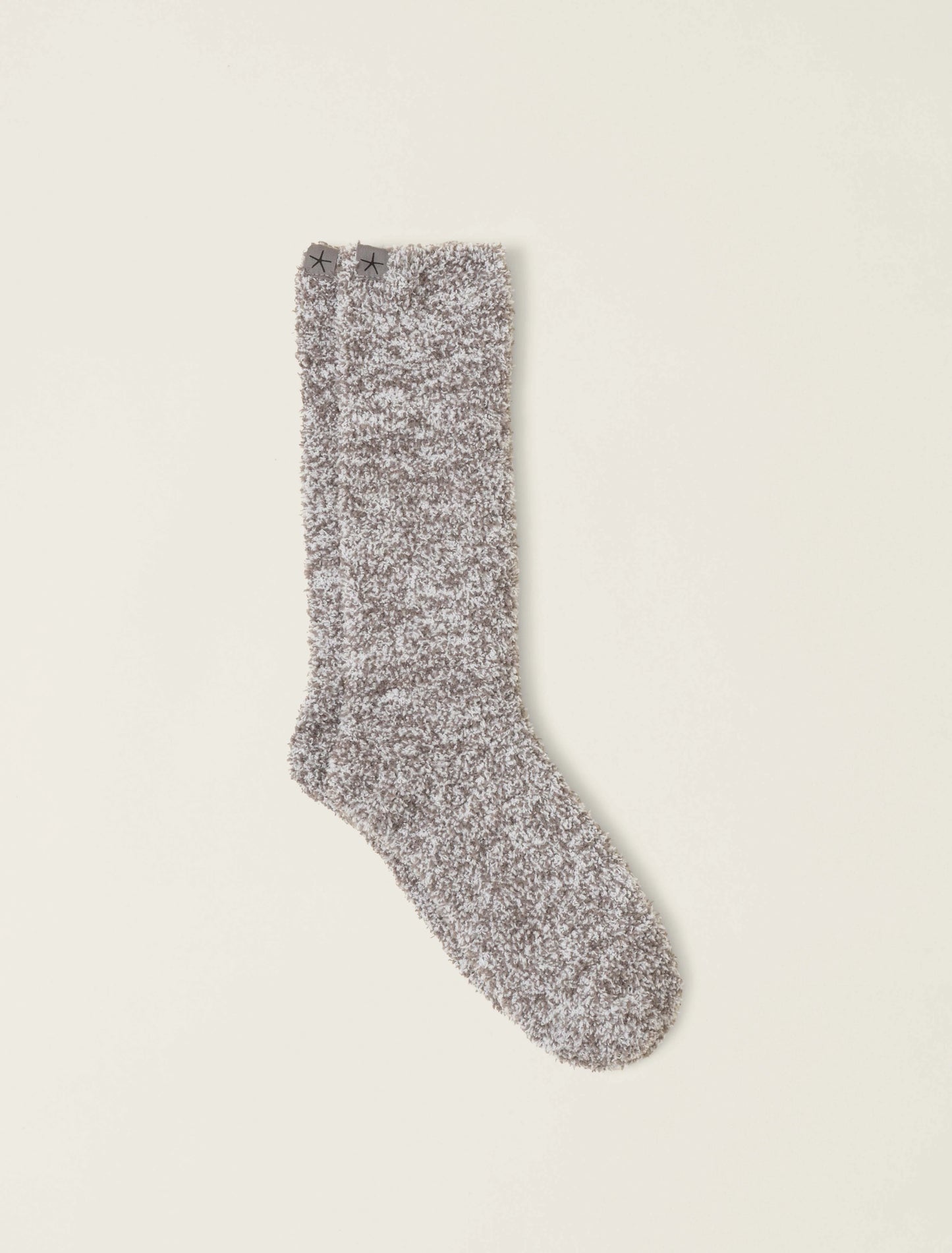 Barefoot Dreams Cozychic Heathered Socks Charcoal White