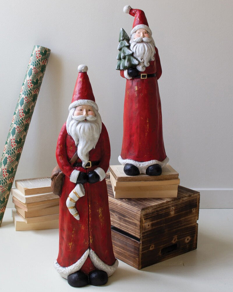 Resin Santa Small with Tree