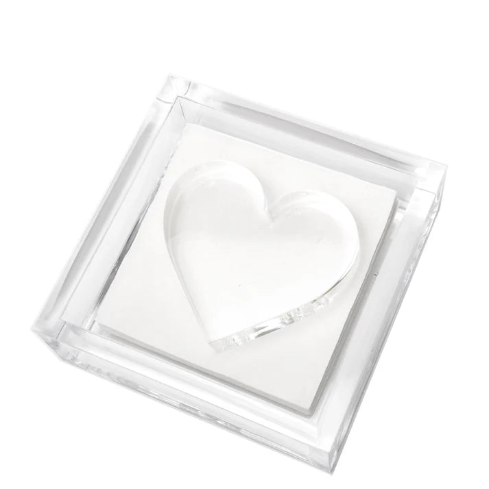Tara Wilson Cocktail Napkin Holder with Heart Weight
