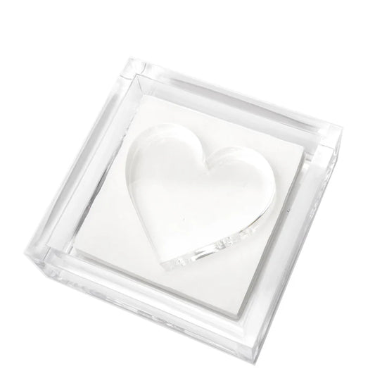 Tara Wilson Cocktail Napkin Holder with Heart Weight