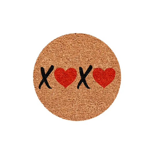Calloway mills, monogram doormat, xoxo, hearts, valentine, rug, interchangeable, inserts, love