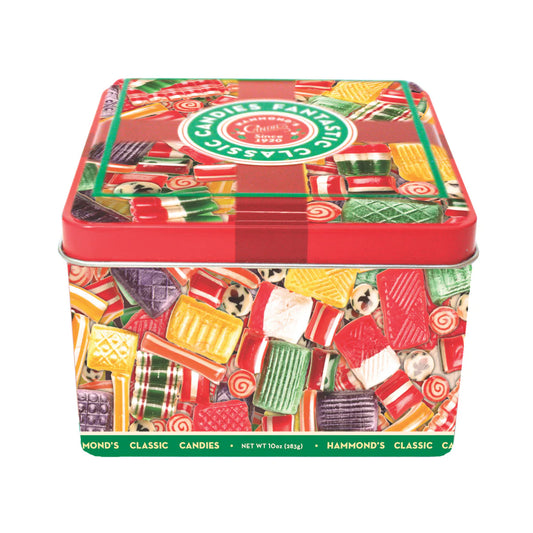 Hammond's Holiday Classics Mix Square Tin Candies