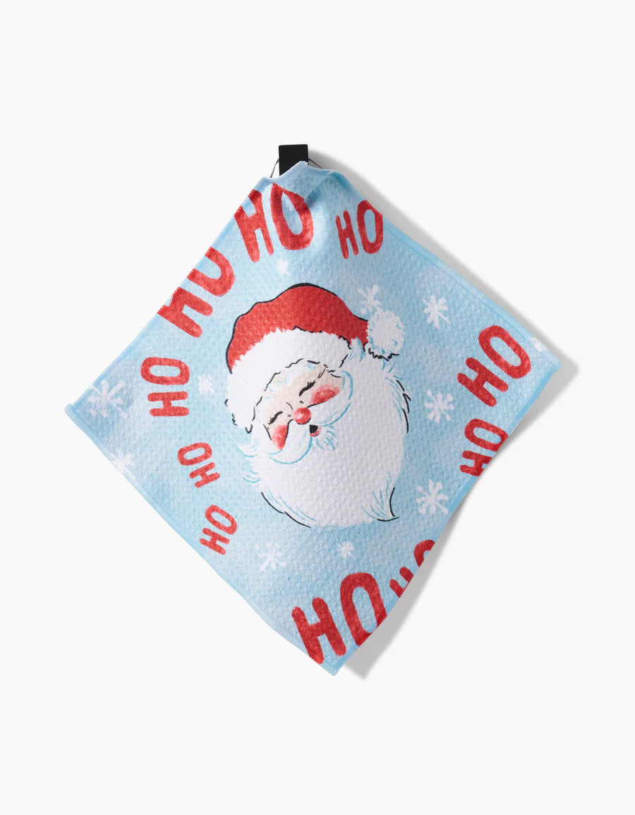 Geometry Merry Santa Claus Dish Cloths