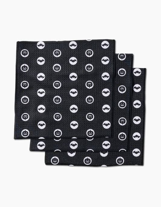 Geometry Spooky Silhouettes Dish Cloths